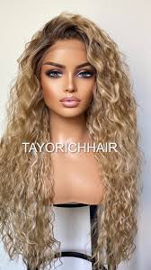 Rooted Curly Wig Ash Blonde Lace Wig•lightweight Wig•small/extra Small  Cap/free Part Synthetic Lace Wig for Women•alopecia Hairloss Wigs