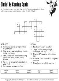 Print free religious crossword puzzles. Christ Is Coming Again Crossword Sermons4kids