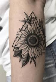 Larger sunflower tattoos might be monotone with careful shading and strong lines, or they could be as bright and colorful as actual sunflowers. 230 Simple Sunflower Tattoo Designs With Meanings 2021 Small Unique Ideas