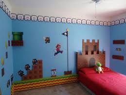Purchased the paw patrol 5pc kids bedroom set w/ pillows, blanket, storage, and tapestry for christmas and it was a complete hit. Super Mario Bros Theme Bedroom Jpg 800 600 Mario Room Super Mario Room Mario Bros Room