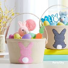 Canvas Plaid Bunny Easter Bucket Easter Buckets Easter Kids Easter Bunny Decorations