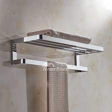 1,367 luxury bathroom towel bars products are offered for sale by suppliers on alibaba.com, of. Modern Polished Chrome Towel Rack Solid Brass Luxury Wall Mounted Hotel Bathroom Towel Shelf