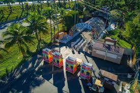 Had a great time in the water park. Miami Santas Enchanted Forest Aerial Drone Photo Editorial Image Image Of Event January 111320405