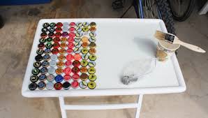 Hi!first of all sorry for my english, then.i wanted something nice for my livingroom and i thought: How To Make A Table Using Beer Bottle Caps Simplemost