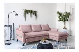 Découvrez notre sélection canapé 3 places convertible de qualité à prix discount sans plus tarder. Canape D Angle Bobochic Canape D 39 Angle Convertible Coffre Boho Rose Poudre Angle Droit Darty