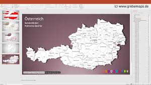 Der bezirk scheibbs ist ein verwaltungsbezirk des landes niederösterreich. Osterreich Austria Powerpoint Karte Bundeslander Bezirke