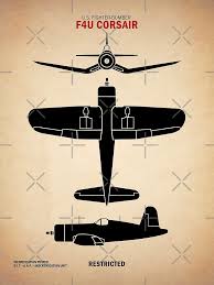 WW2 F4U Corsair Identification" Poster for Sale by rogue-design