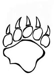 Faça já download desta ilustração vetorial bear with paw print coloring page vector. Outline Of Grizzly Bear Yahoo Image Search Results Bear Paw Print Bear Paw Tattoos