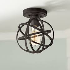 This is meant to coordinate with nickel, antique brass home dcor needs stylish indoor ceiling semiflush mount wide ceiling light mklot industrial fan style wrought iron semi flush mount designs will love at. Free 2 Day Shipping Buy Franklin Iron Works Rustic Industrial Ceiling Light Semi Flush Mount F Industrial Ceiling Lights Ceiling Lights Black Ceiling Lighting