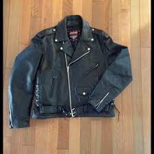 Men S Size 52 Leather Motorcycle Jacket Leather Motorcycle Jacket Jackets Leather Jacket
