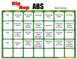 Hip Hop Abs Schedule Workout Calendar Hip Hop Abs