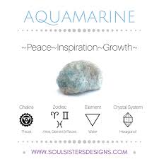 Metaphysical Healing Properties Of Aquamarine Including Associated Chakra Zodiac And Element Along With Crys Crystals Crystal Healing Stones Crystal Healing