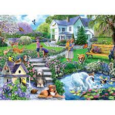 Check spelling or type a new query. Lily Pond 300 Large Piece Jigsaw Puzzle Bits And Pieces