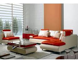 Grey leather sectional modern sectional leather sectionals sectional sofas italian leather sofa wholesale furniture contemporary furniture living room furniture couch. Ultra Modern Red And White Leather Sectional Sofa Set 44lb205