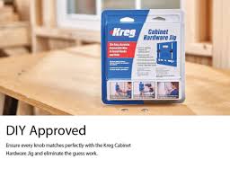 For a seamless look, opt for recessed cabinet pulls that blend in with your cabinetry. Kreg Cabinet Hardware Jig In The Woodworking Tool Accessories Department At Lowes Com
