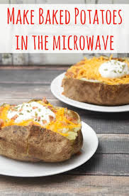 How To Make A Microwave Baked Potato Recipe Microwave Baking Recipes Food