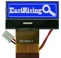 1.2"COG 128x32 Dot Matrix LCD Graphic LCD Display Module,White on Blue