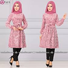 Pul Payetli Tesettur Tunik Giyim The Dress Moda