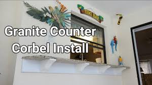 Get the right supports for your project today. Granite Counter Corbel Install Youtube