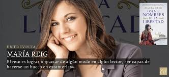 Maria Rey. Interview with the author of The thousand names of freedom