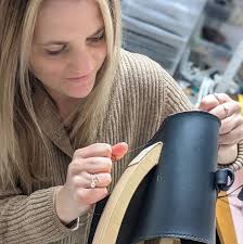 Handmade Leather Crossbody Satchel: Veg Tan Leather Shoulder Bag