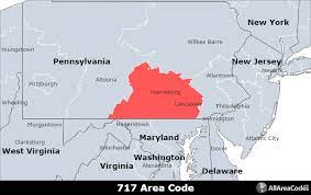 Where is area code 570. 717 Area Code Location Map Time Zone And Phone Lookup