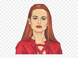 The stylist was nice and capable, but it can be difficult getting the same look when three different people have been cutting your hair, and each time is a different person. Rikkisgirl Girl Redhead Ginger Redhair Cherylblossom Cheryl Blossom Riverdale Drawing Hd Png Download 511x548 4252159 Pngfind