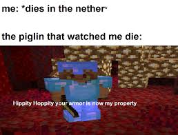 Piglin Grunts By U The Cake Is A Lie123 Funny Memes Star Wars Memes Minecraft Memes