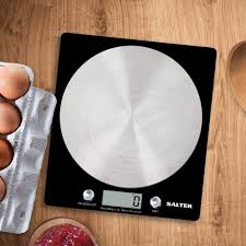 Check spelling or type a new query. Salter Digital Seen On Tv Stylish Slim Design Electronic Cooking Scale For Home Kitchen Weigh Food 5000g Liquids In Ml And Fl Oz Black Chrome Amazon Co Uk Home Kitchen