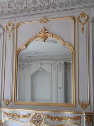 Gold Leaf Boiserie Over Mantel Part Of Hand Carved Boiserie Living Room Designed Manufactured By Auf Classic Interior Parisian Interior Wall Painting Decor