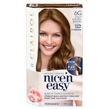 We did not find results for: Clairol Nice N Easy Permanent Hair Color 6g Light Golden Brown 1 Kit Target