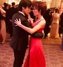 To be honest, it looks like they've really captured the essence of the original as it looks. The Long Red Dress Of Elodie Fontan In Nicky Larson On The Account Instagram Of Elodie Fontan Spotern