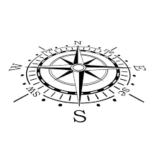 Black And White Compass Clipart Png Himmel Kompass Grafiken Svg Dxf Eps Png Cdr Ai Pdf Vektor Art Nautical Compass Tattoo Compass Tattoo Compass