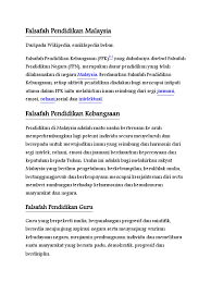 Pendidikan di malaysia adalah suatu usaha berterusan ke arah memperkembangkan potensi individu secara menyeluruh dan bersepadu untuk melahirkan insan yang seimbang dan harmonis dari segi intelek, rohani, emosi dan jasmani berdasarkan kepercayaan dan. Falsafah Pendidikan Malaysia