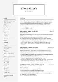For example, an individual who is applying for theater education jobs might mention all of their theater experience in their resume, and exclude other work experience. 12 Retail Assistant Resume Samples Writing Guide Resumeviking Com