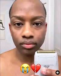 Altered Precious Moments Figurine with Crazy Hair