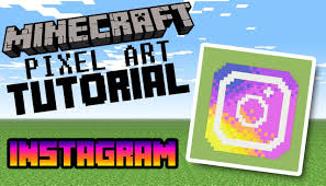 Instagram Logo Minecraft Pixel Art Tutorial Minecraft Pixel Art Pixel Art Tutorial Pixel Art