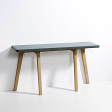 Diletta Solid Oak Folding Console Table By E Gallina Seats 4 Console Table Table Solid Oak