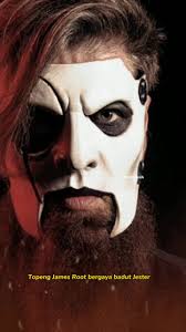 Jim Root Silver Jester Mask