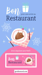 Goodie Mood Bon Cadeau Restaurant Bon Cadeau Noel Minimaliste