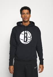 The modern typography on brooklyn and the simplified rim come from the new logo. Nike Performance Nba Brooklyn Nets Logo Hoodie Vereinsmannschaften Black White Schwarz Zalando De