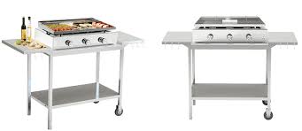 Découvrez toute notre sélection de table et chariot d'extérieur pour accompagner vos planchas forge adour. Chariots Et Dessertes En Inox Pour Plancha Verycook