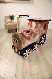 Lion Tren Seklinde Kedi Tirmalama Oyuncagi 81 35 59 Cm Kedi Tren Oyuncak