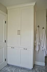 11 Creative Linen Cabinet For Bathroom Design On Budget To Have In 2020 Built In Bathroom Storage Storage Cabinet Closet Storage Ideas Small Spaces