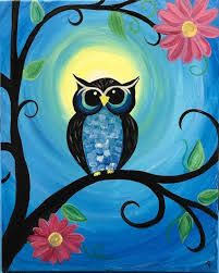 Easy Bird Paintings On Canvas For Beginners Image Result For Easy Bird Paintings On Canvas For Beginners Bird Paintings On Canvas Owl Canvas Painting Easy Owl Canvas Painting