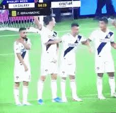 — zlatan ibrahimović (@ibra_official) june 28, 2021. Gif Zlatan Ibrahimovic Pushes Lletget Out Of His Wall Against Lafc Witty Futty