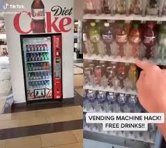 You'll find them in office lobbies, gyms, malls and salons. Vending Machine Hack Free Drinks