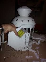 Christmas Nativity In A Rotera Lantern Ikea Hackers Christmas Lanterns Lantern Crafts Christmas Nativity