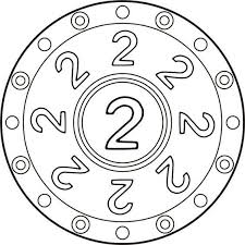 Daha Once 1 Rakami Ile Tanismistik Sira Geldi 2 Rakami Ile Tanismaya 2 Rakamini Oyun Hamurlari Ile Tuylu Cubukl Mandala Mandala Coloring Pages Mandala Coloring