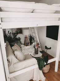 Ikea Deko Challenge Redecorate A Small Apartment With A Loft Bed Apartment Bed Challenge Deko Ikea Lo In 2020 Bedroom Decor For Small Rooms Loft Bed Bed Decor